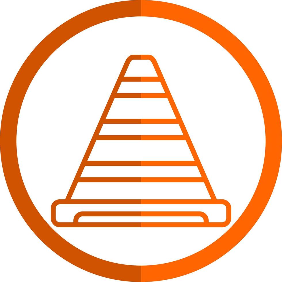 Traffic Cone Vector Icon Design