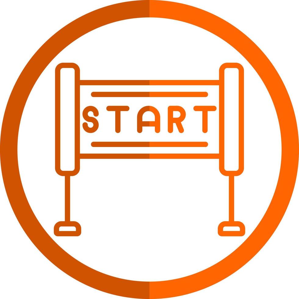 Race Start Vector Icon Design