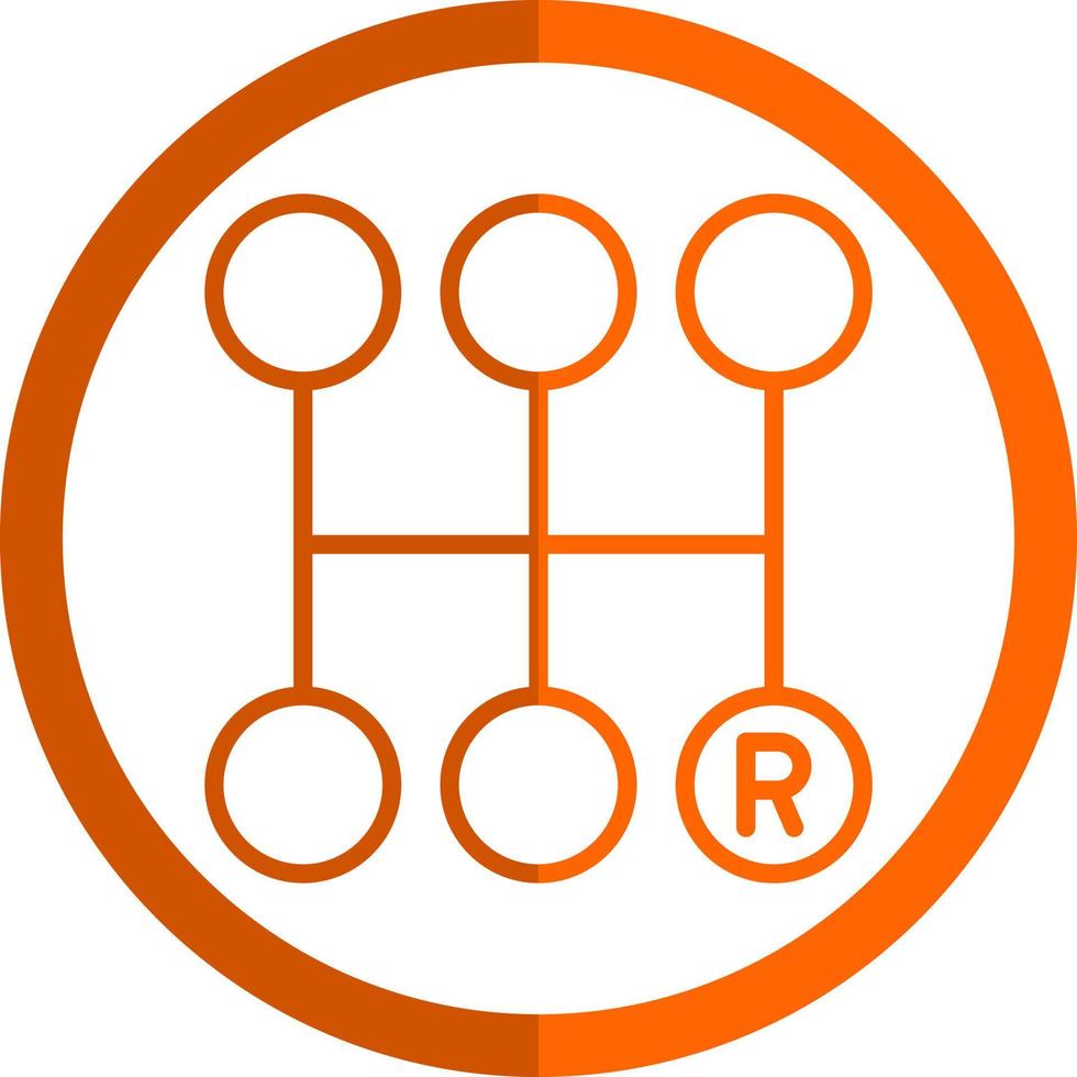 Gearshift Vector Icon Design