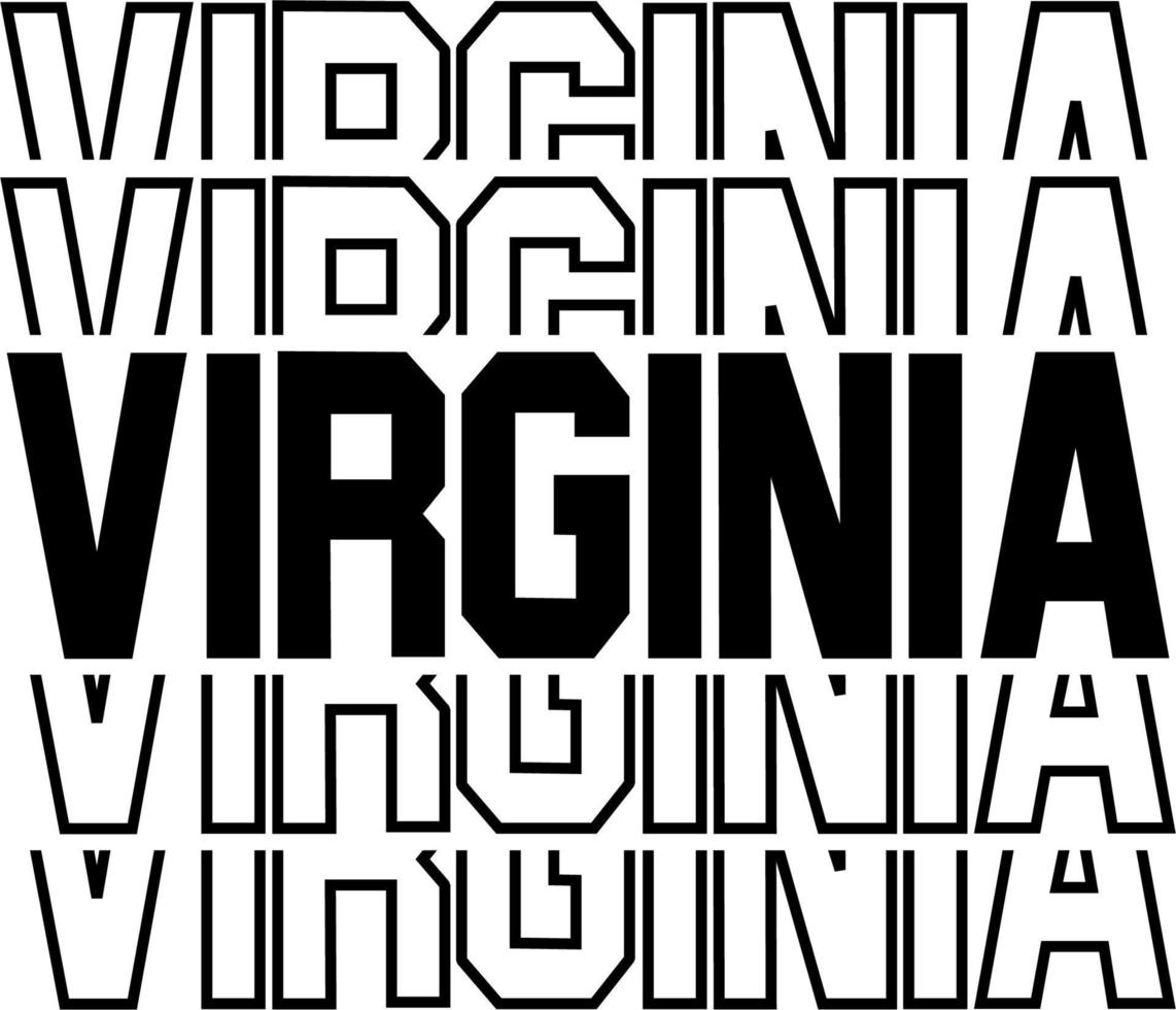 STACKED DESIGN USA STATE NAMES vector