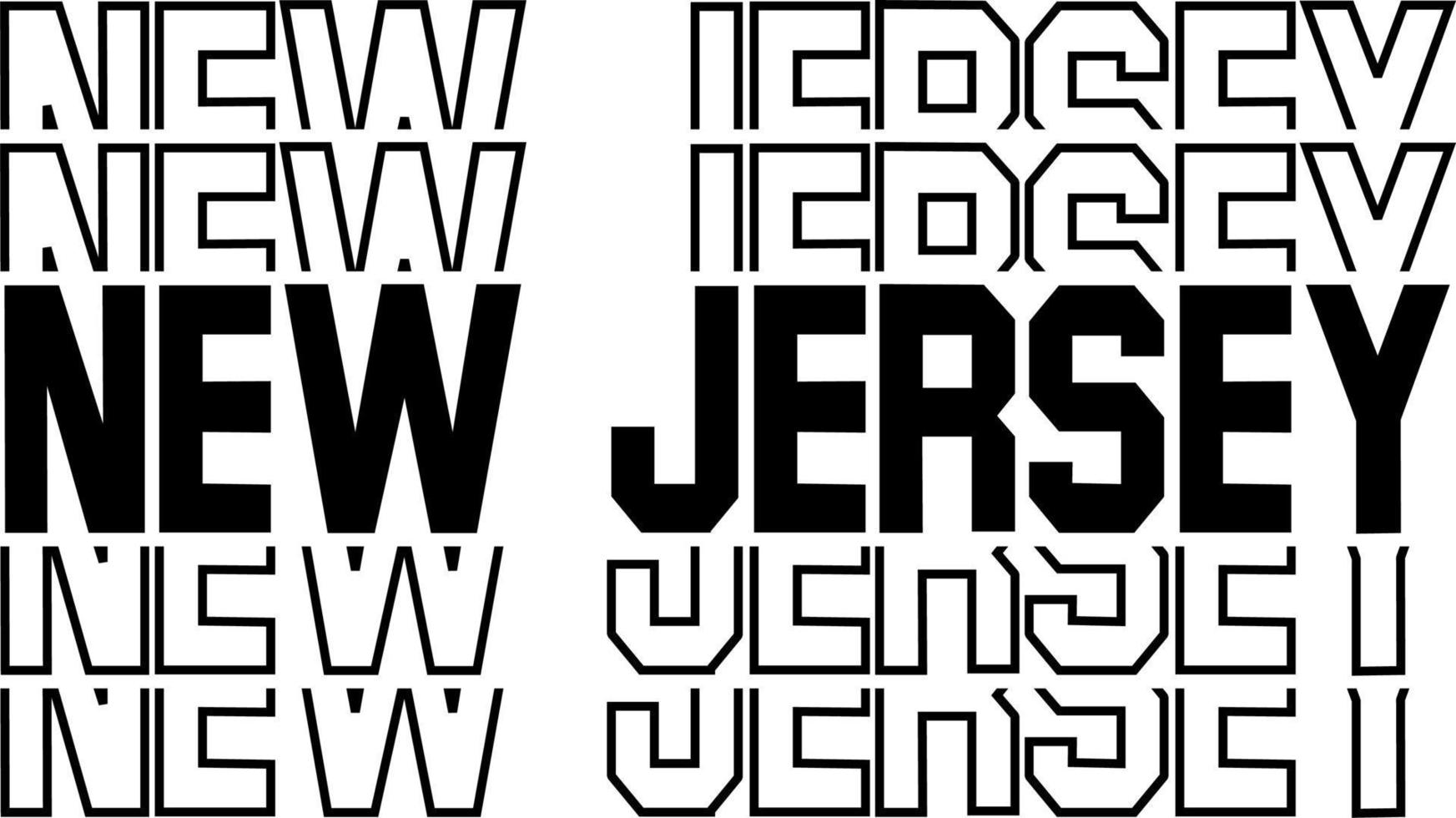 STACKED DESIGN USA STATE NAMES vector