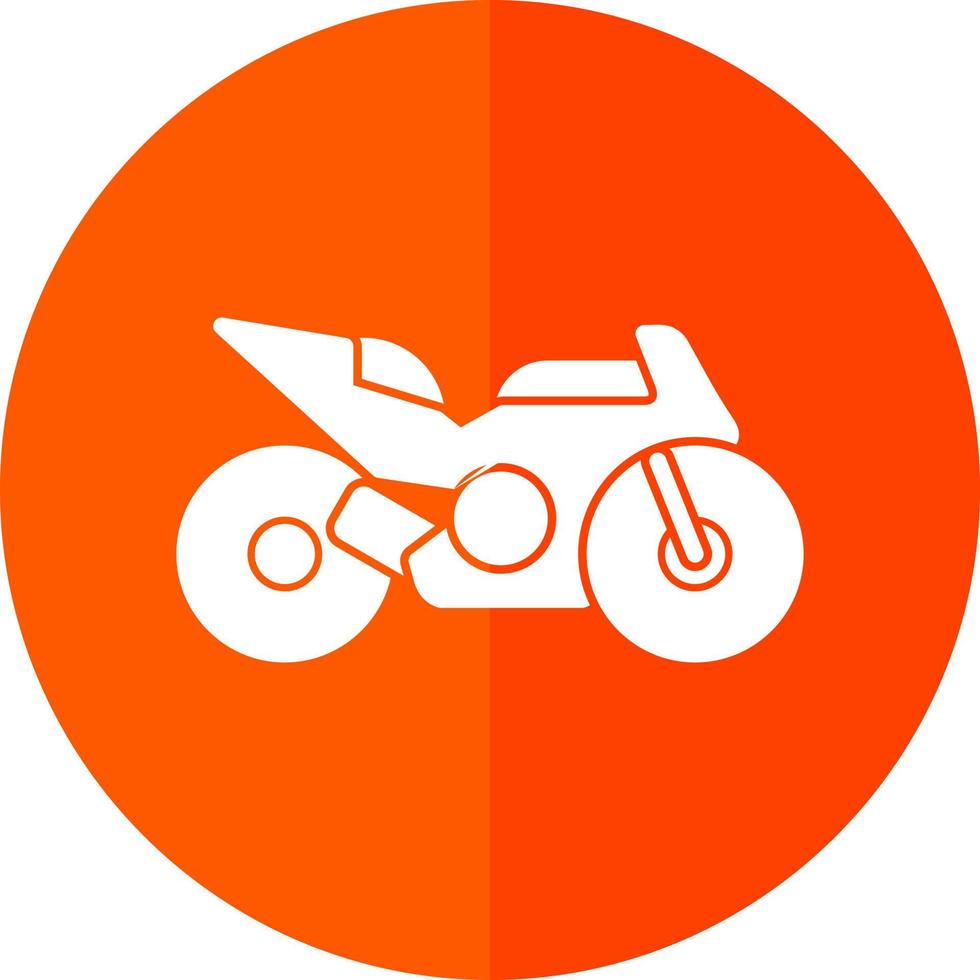 Race Bike Vector Icon Design