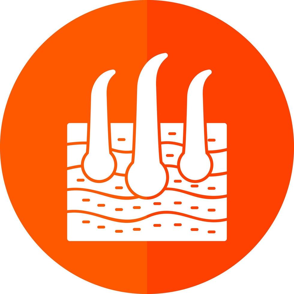 Skin Hair Vector Icon Design