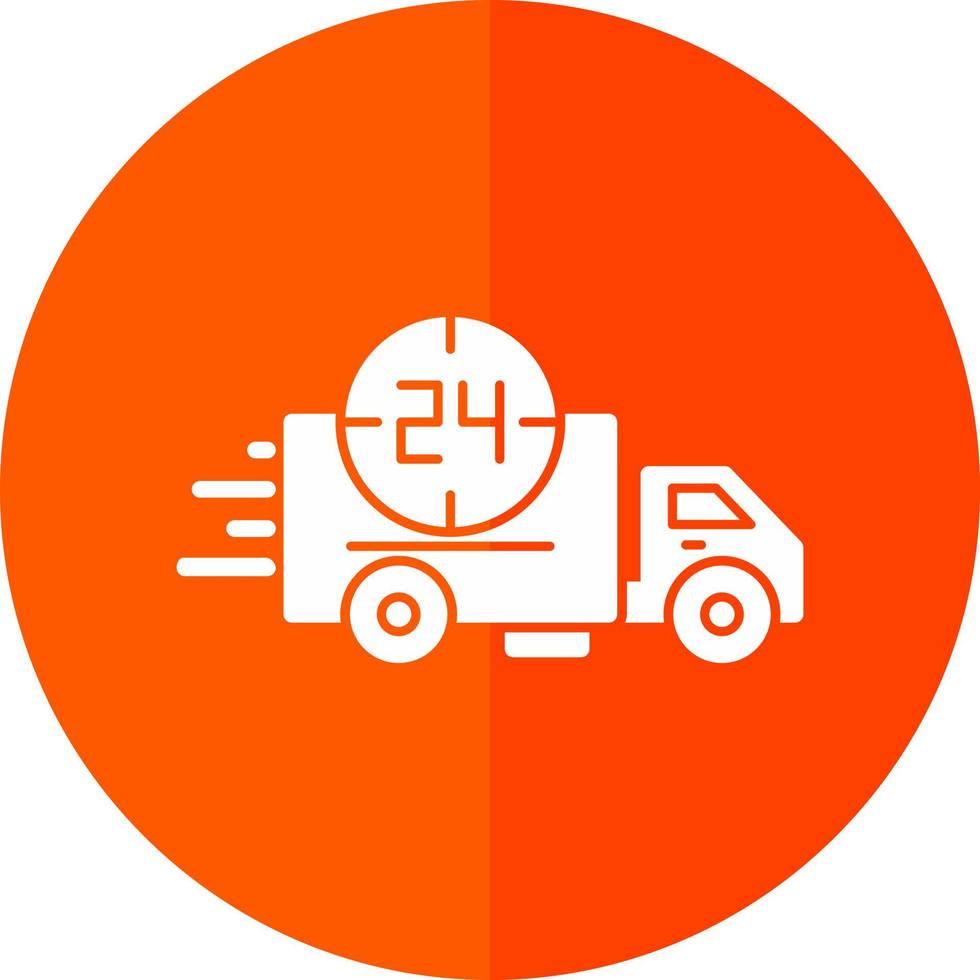 24 Hours Delivery Vector Icon Design