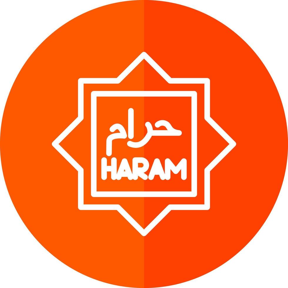 Haram Vector Icon Design