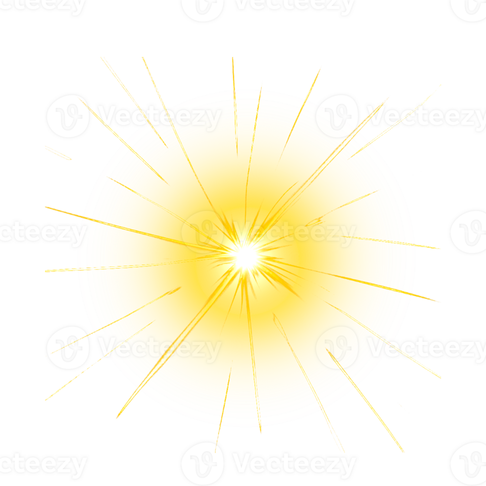 éclat lumière effet png