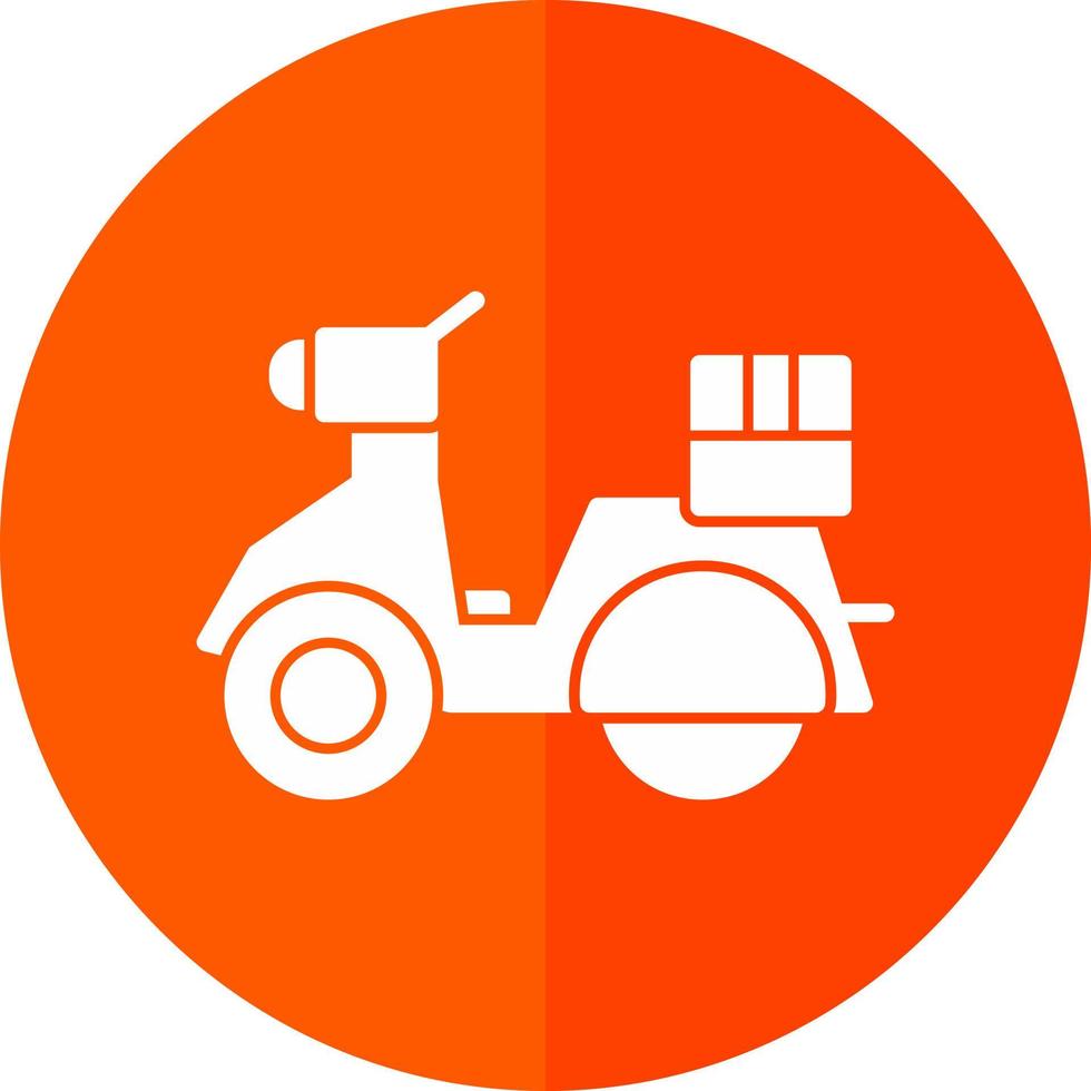 Delivery Scooter Vector Icon Design