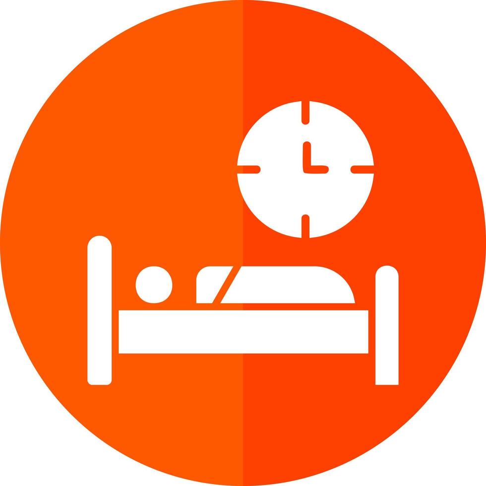 Bed Time Vector Icon Design