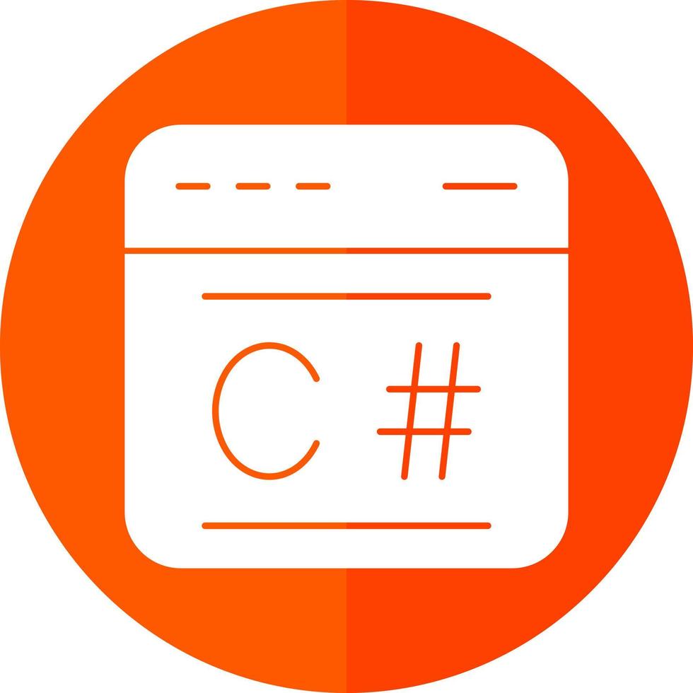 C Sharp Vector Icon Design
