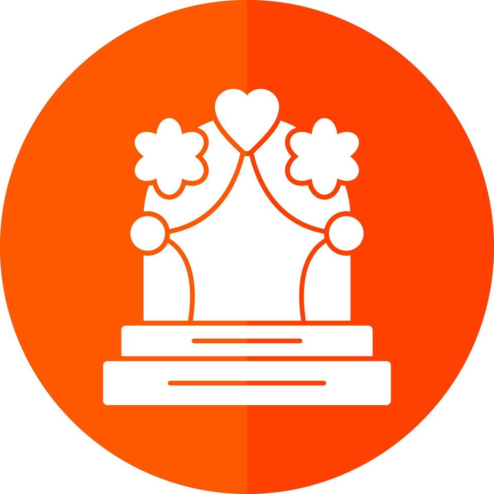 diseño de icono de vector de arco de boda