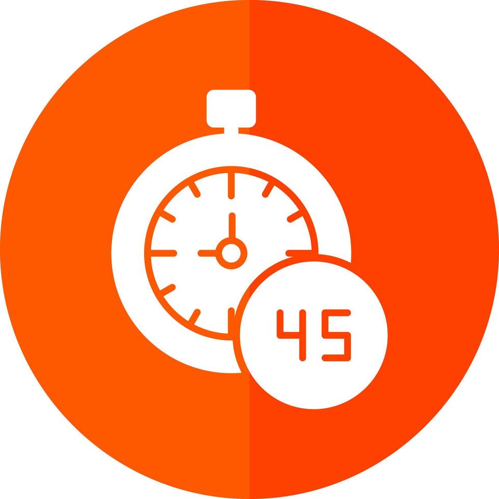 45 minutos diseño de icono de vector