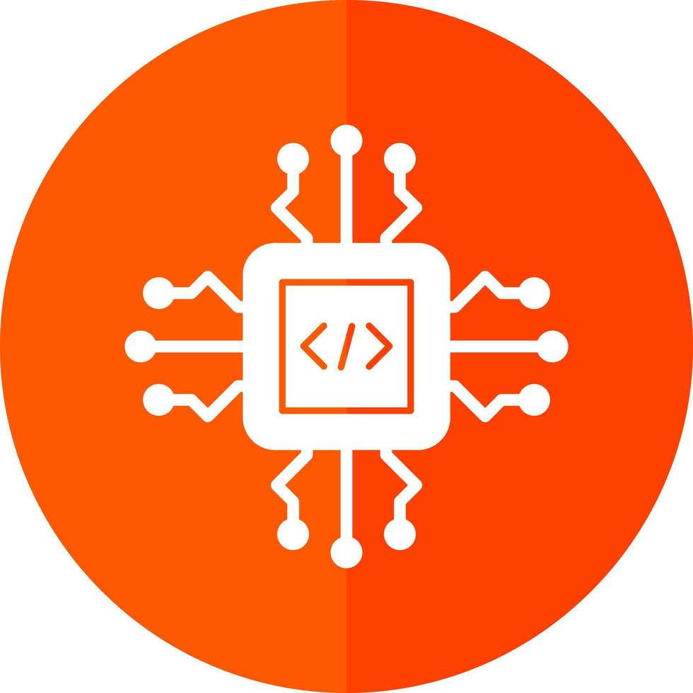 Code Processor Vector Icon Design