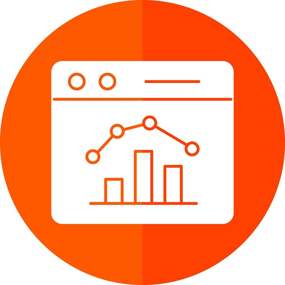 Stock Market Webpage Vector Icon Design