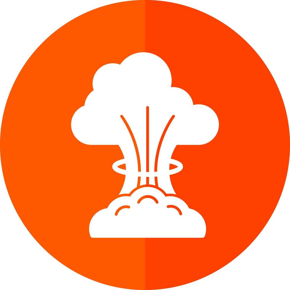 Nuclear Explosion Vector Icon Design