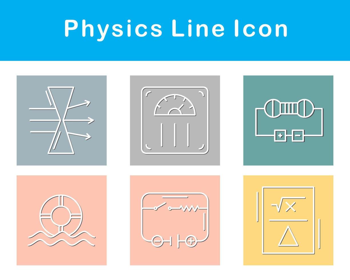 Physics Vector Icon Set