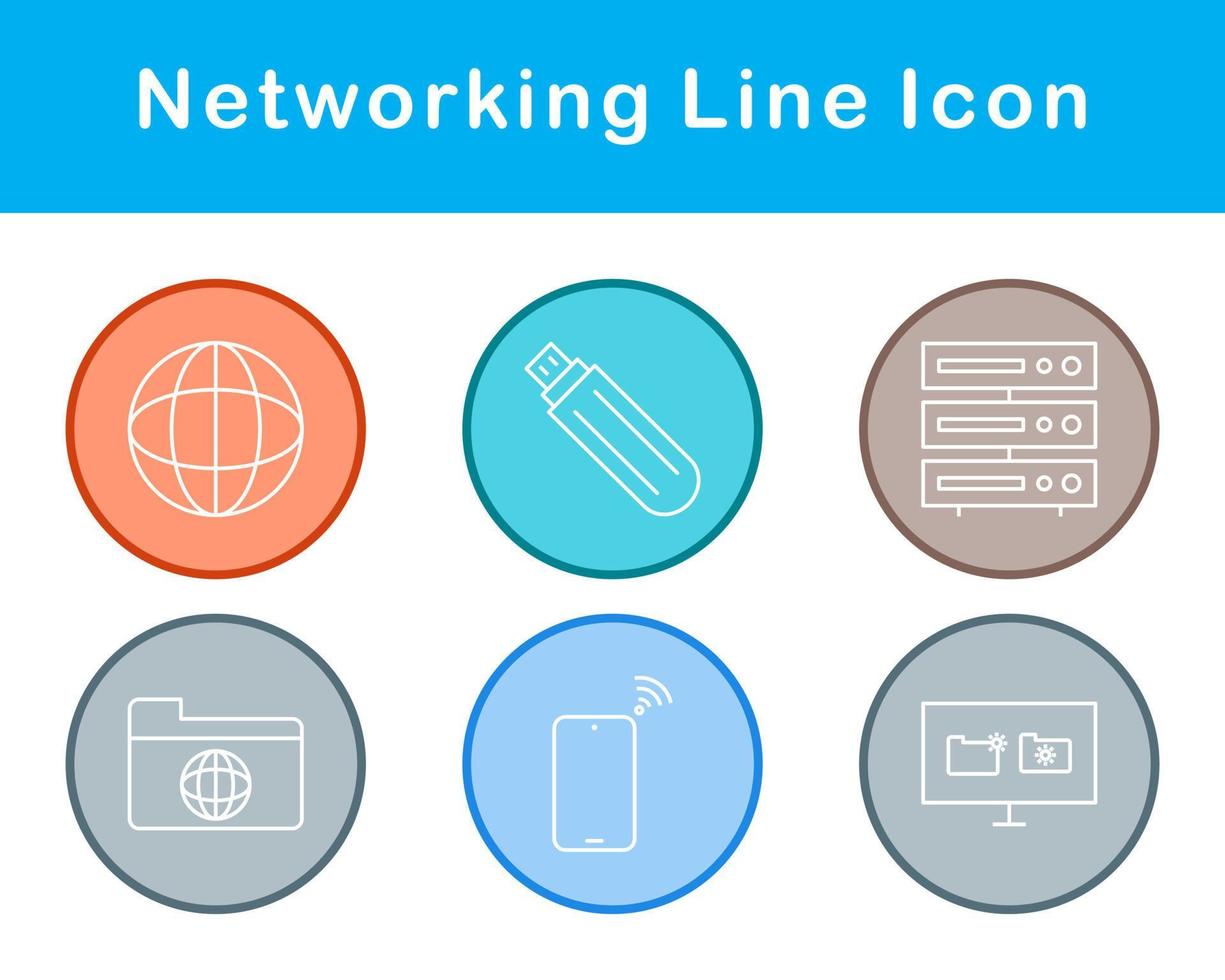 Networking Vector Icon Set