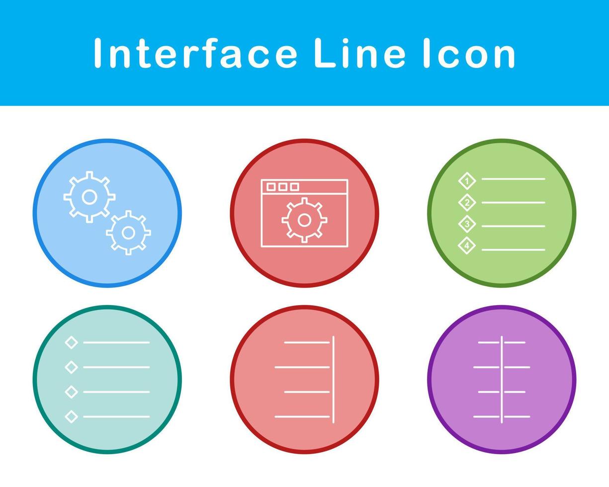 interfaz vector icono conjunto