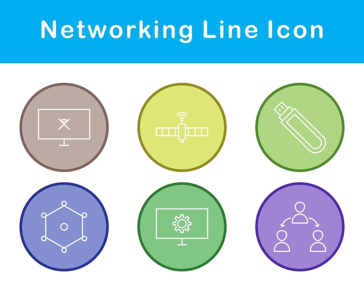 Networking Vector Icon Set 21358591 Vector Art at Vecteezy