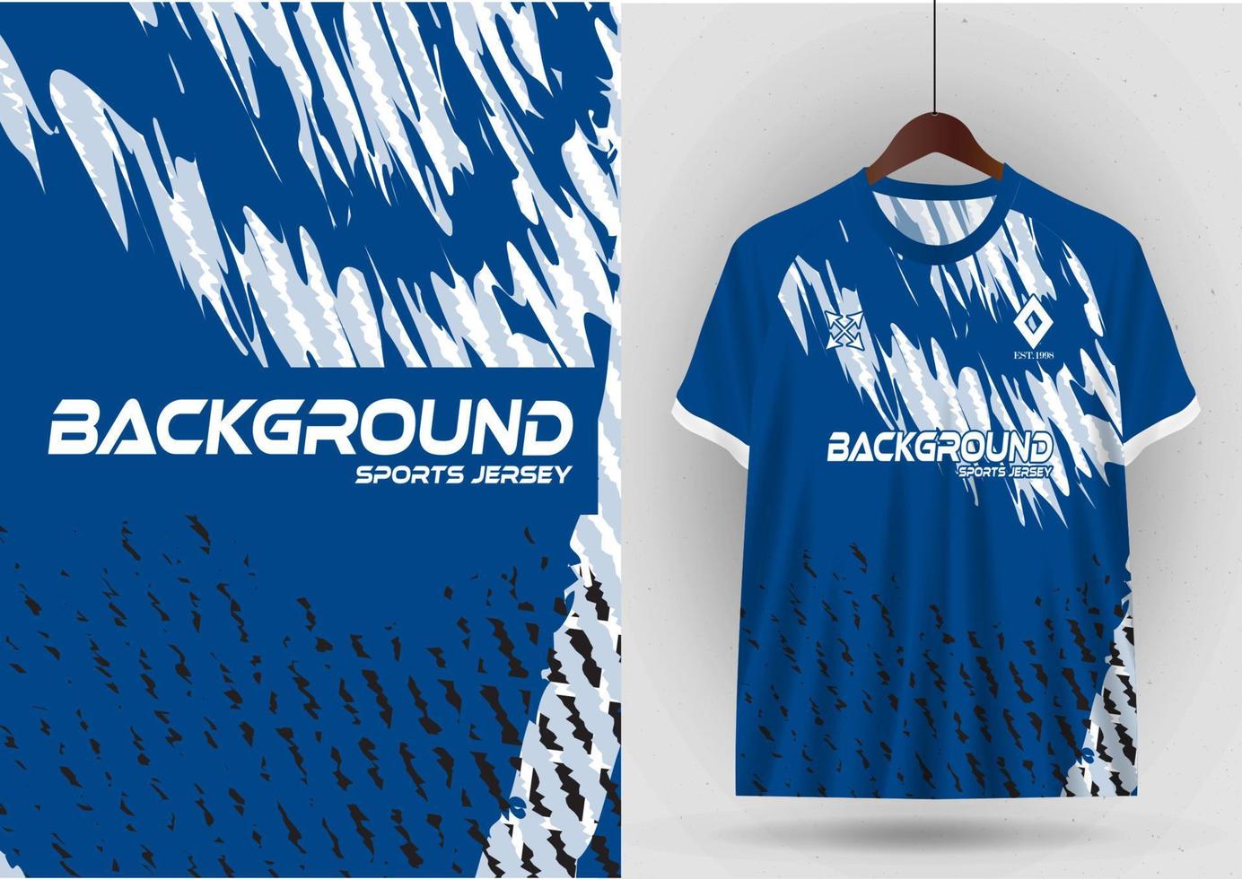 Mockup Design fabric patterns for sports t-shirts, football shirts, running shirts, exercise shirts. vector