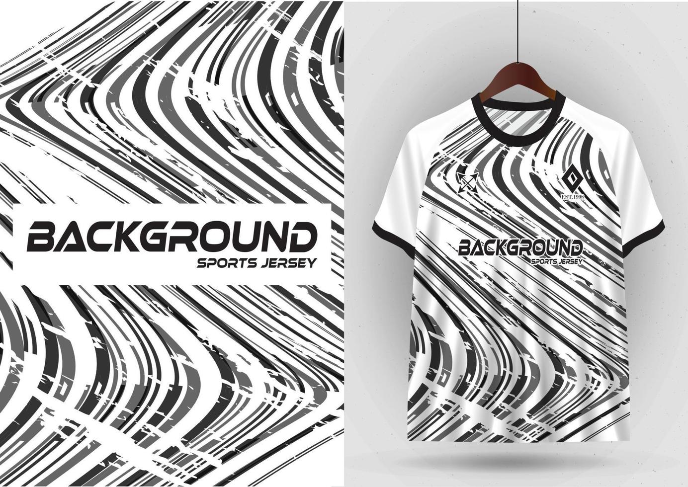 Mockup Design fabric patterns for sports t-shirts, football shirts, running shirts, exercise shirts. vector