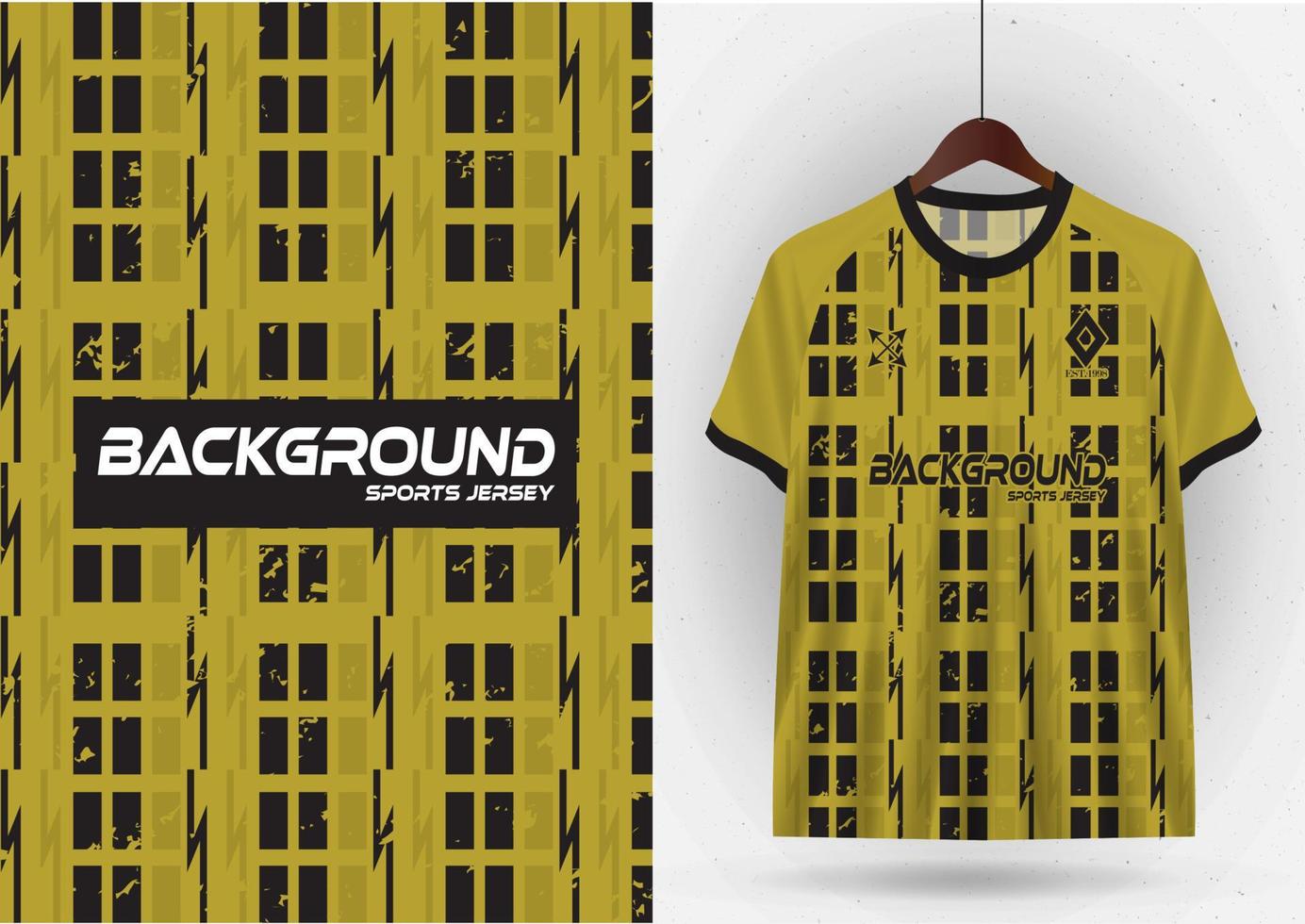 Mockup Design fabric patterns for sports t-shirts, football shirts, running shirts, exercise shirts. vector