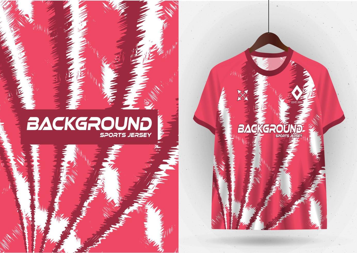 Mockup Design fabric patterns for sports t-shirts, football shirts, running shirts, exercise shirts. vector