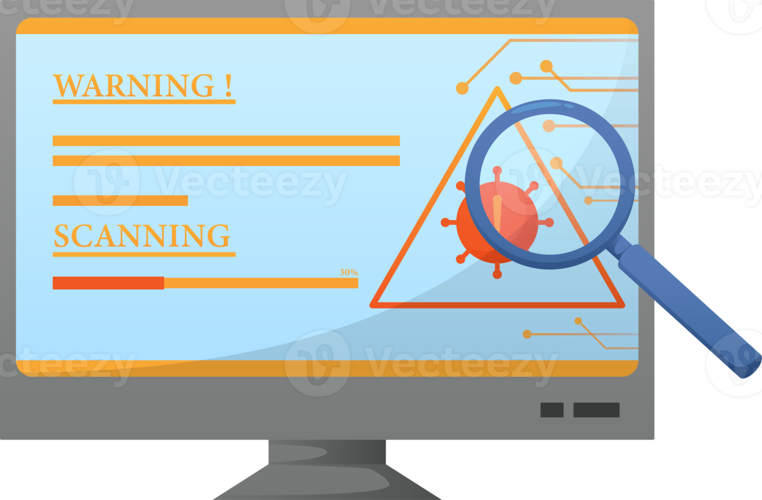 Digital data protection design element icon. Cyber security illustration. Cloud computing network safety concept png