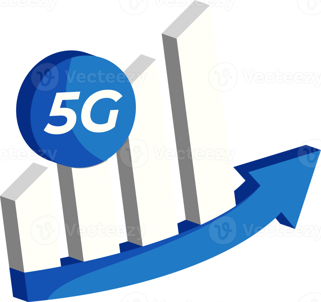 Mobile wireless 5th generation technology icon element illustration. 5G wireless network technology concept png