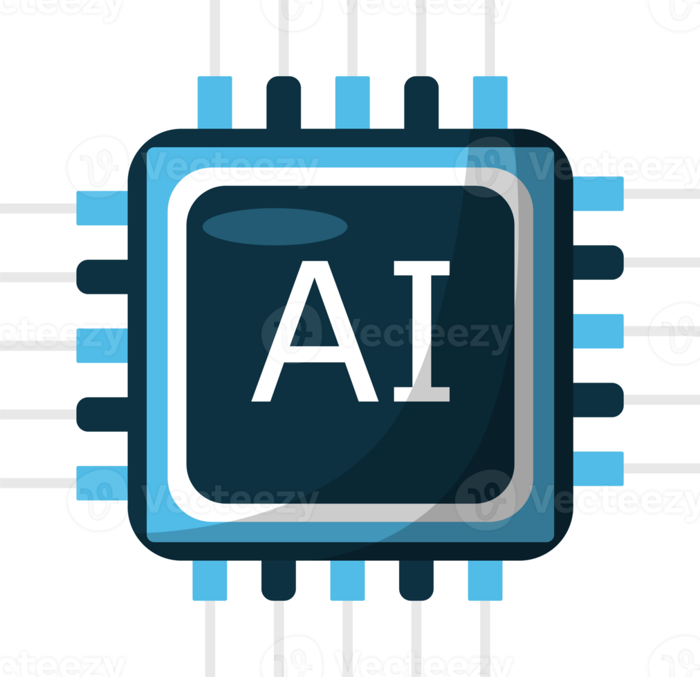 artificial inteligência ícone elemento Projeto ilustração. ai tecnologia e cyber ícone elemento. futurista tecnologia serviço e comunicação artificial inteligência conceito png