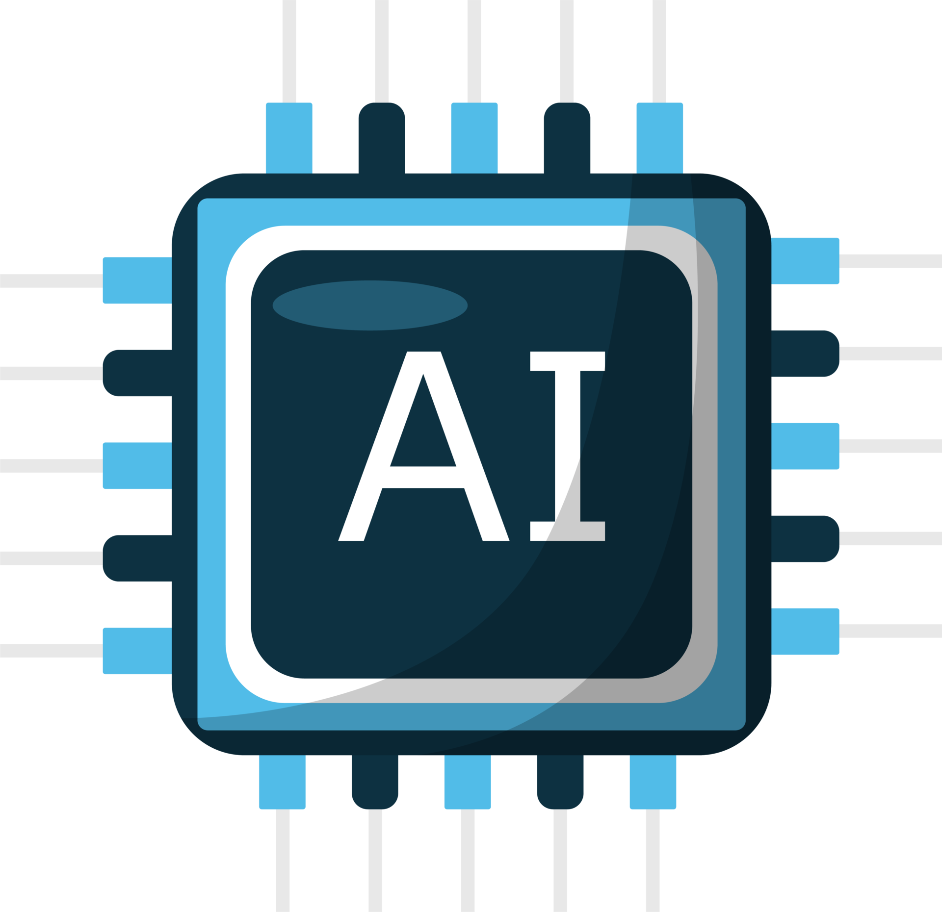 Artificial intelligence icon element design illustration. AI technology ...
