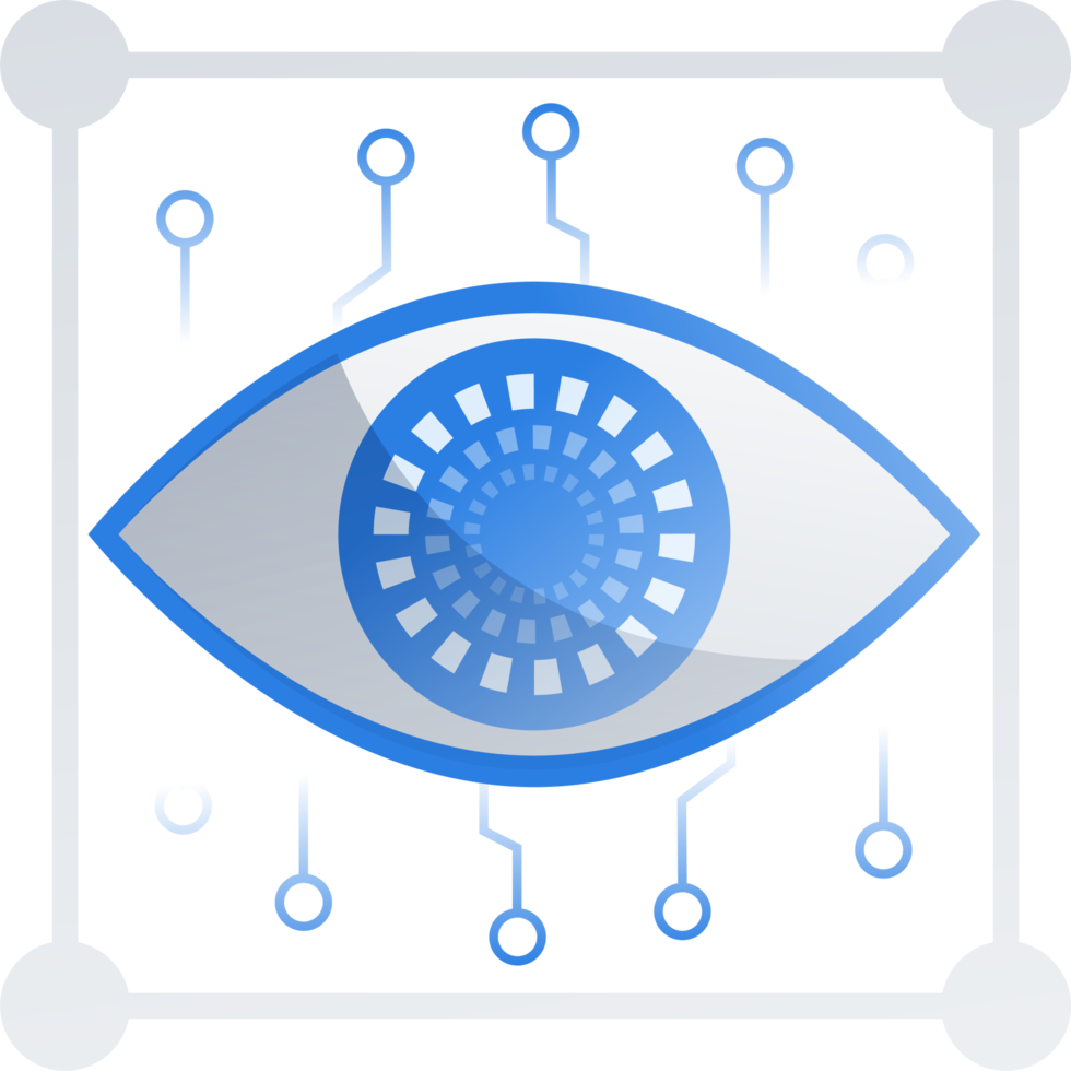 Artificial intelligence icon element design illustration. AI technology and cyber icon element. Futuristic technology service and communication artificial intelligence concept png