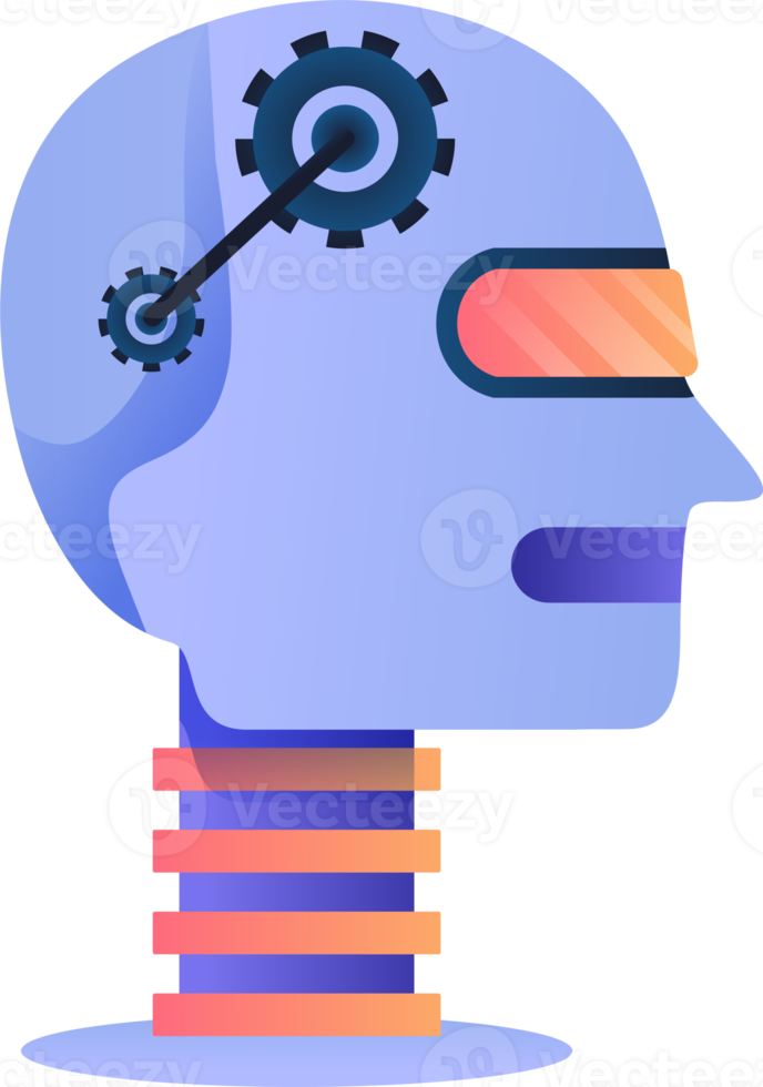 künstlich Intelligenz Symbol Element Design Illustration. ai Technologie und Cyber Symbol Element. futuristisch Technologie Bedienung und Kommunikation künstlich Intelligenz Konzept png