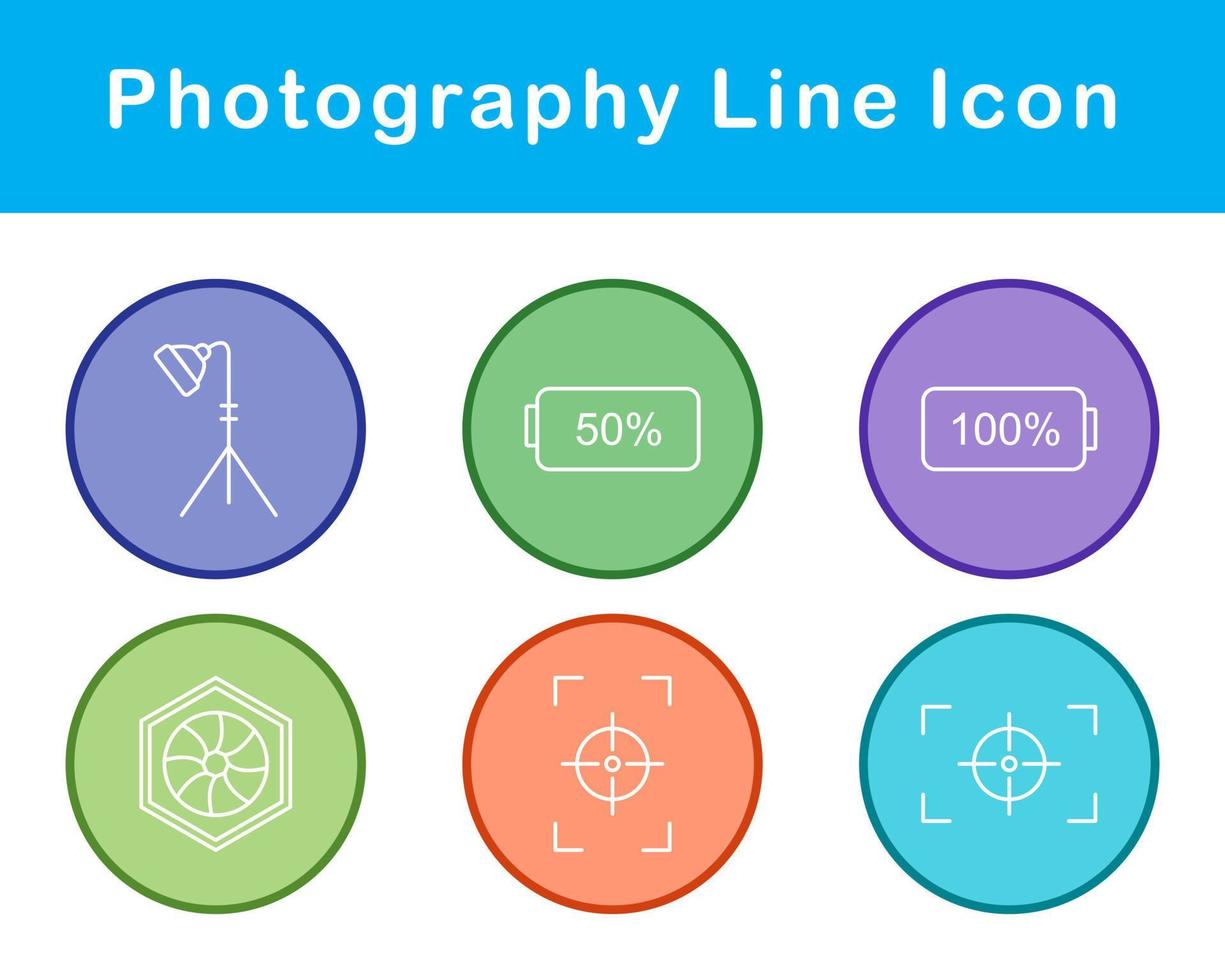 fotografía vector icono conjunto