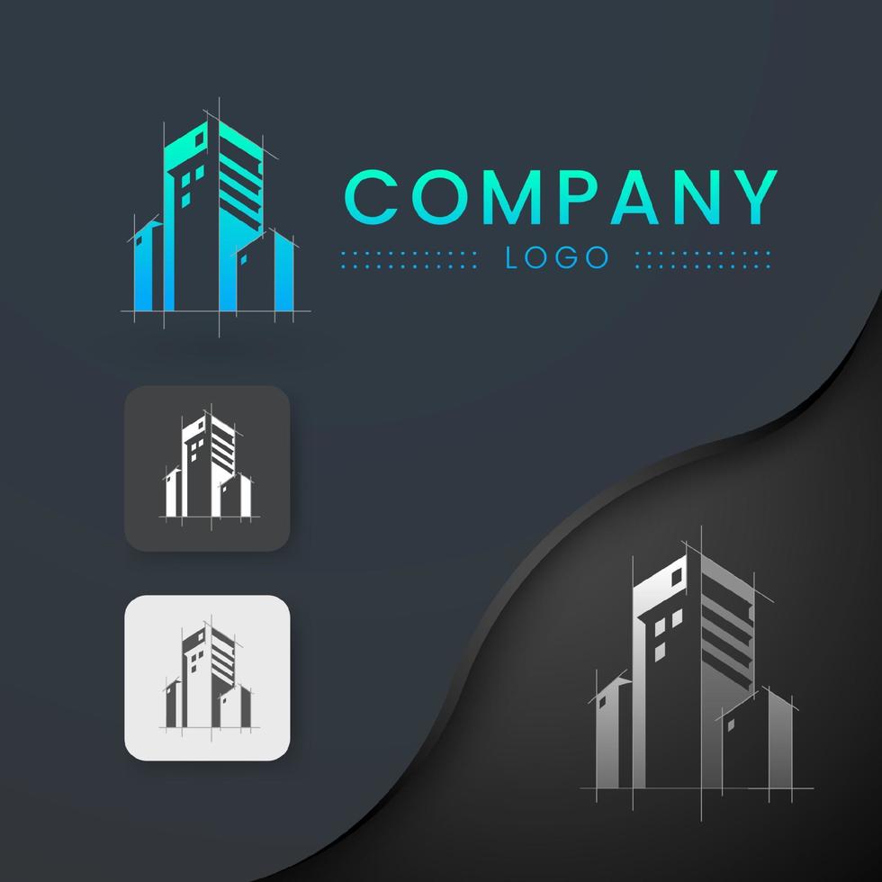 Architecture logo, construction company logo vector