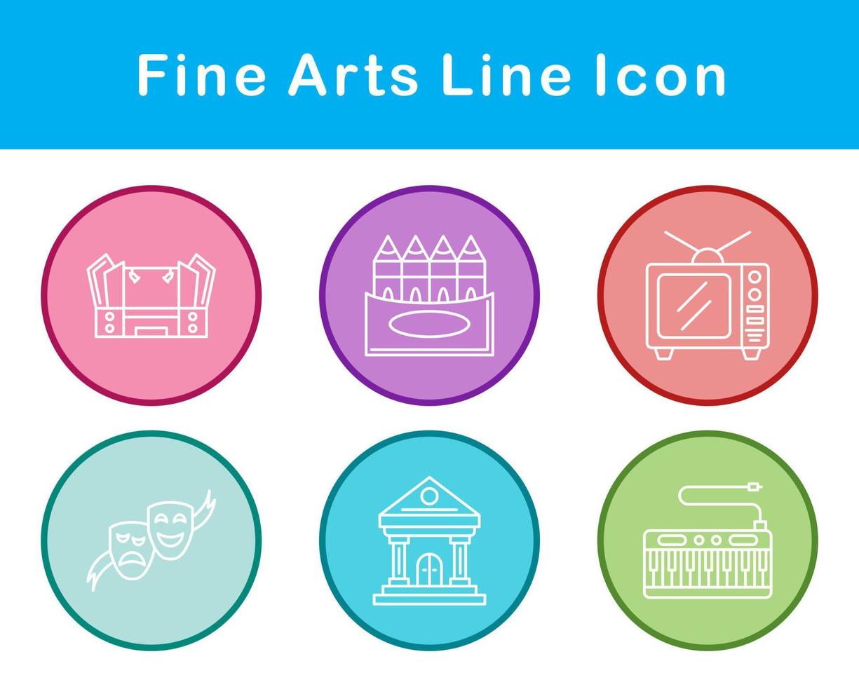 Fine Arts Vector Icon Set