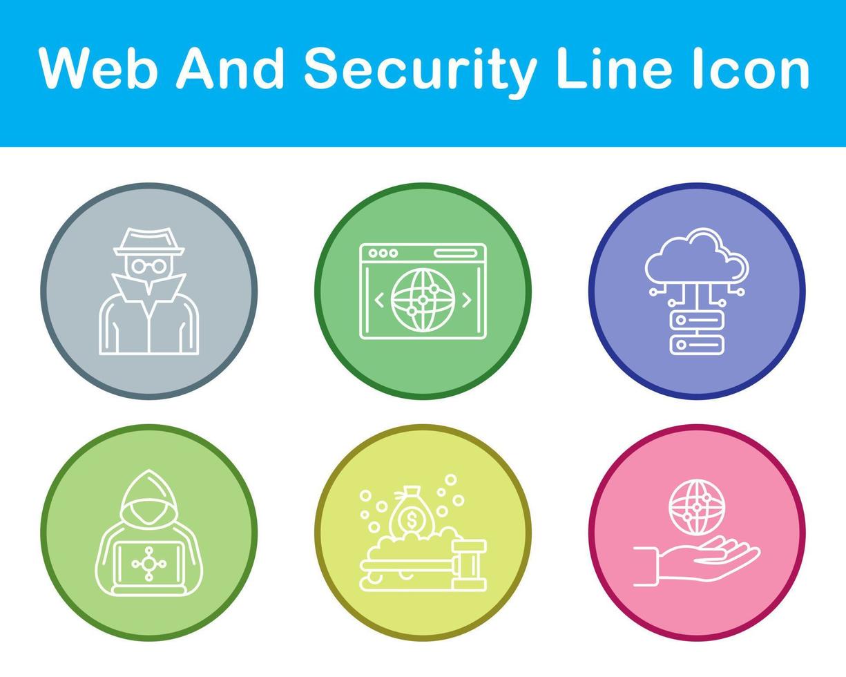 Web And Security Vector Icon Set