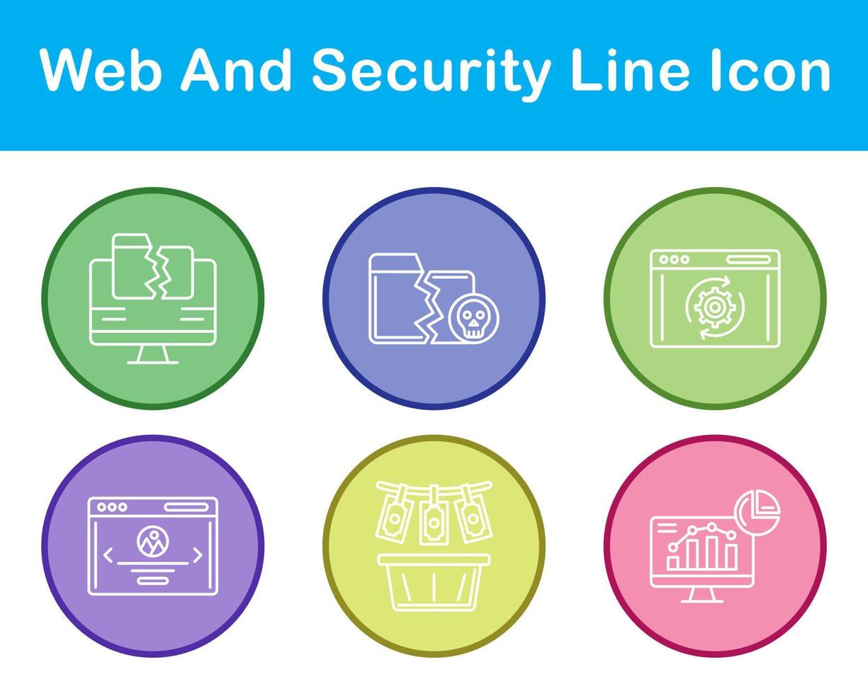 Web And Security Vector Icon Set