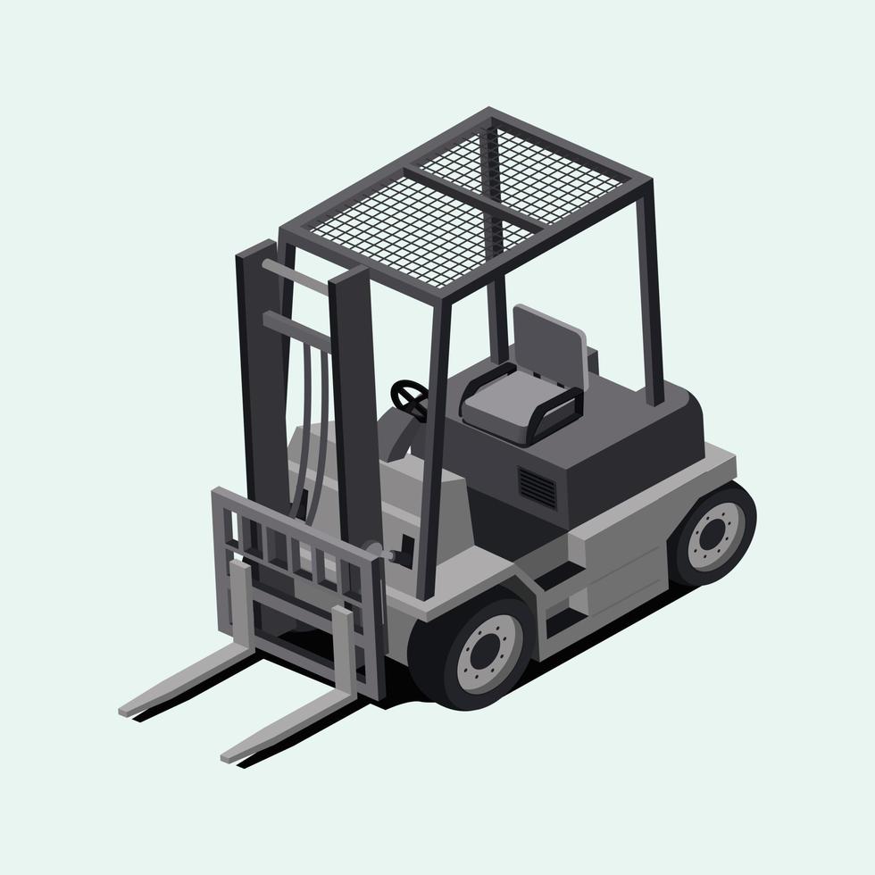 vector forklift illustration