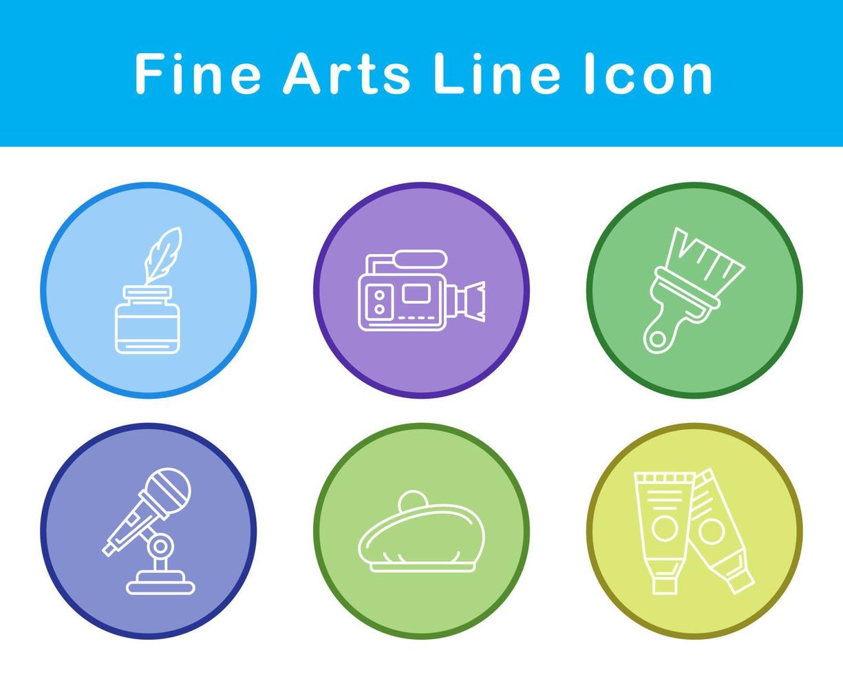 Fine Arts Vector Icon Set