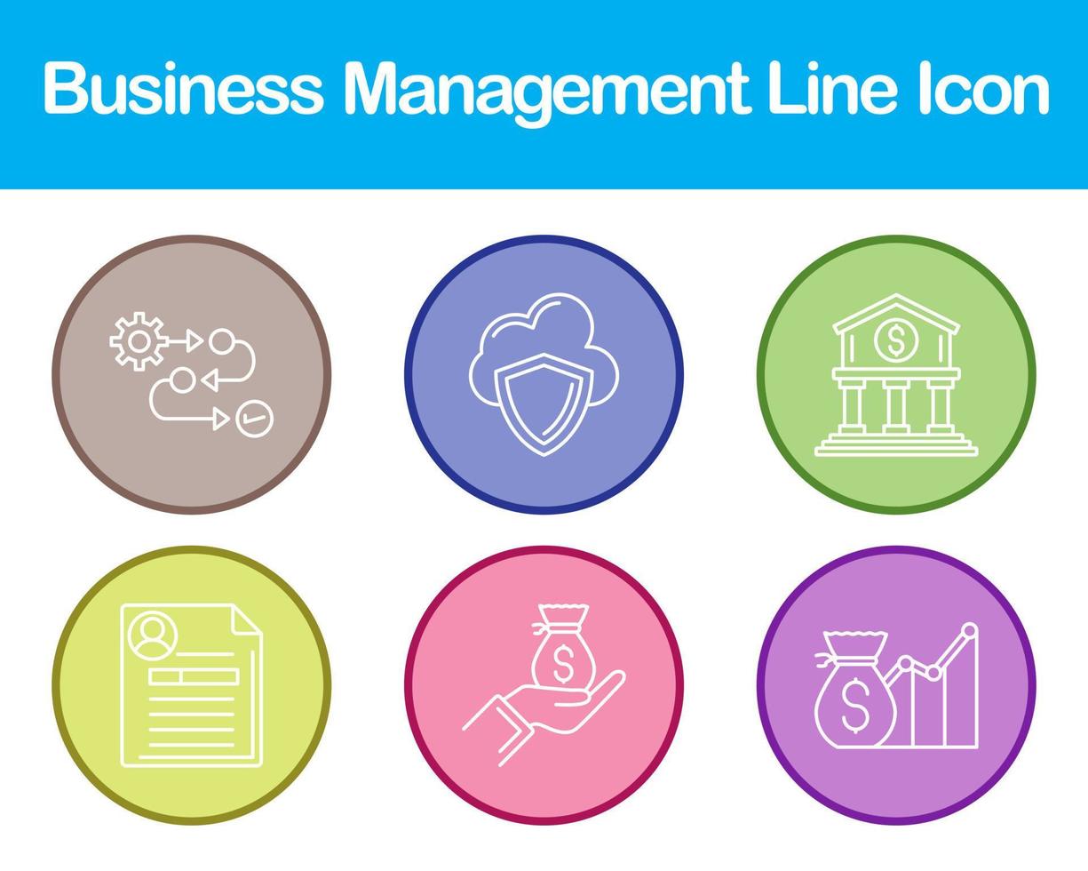 Business Management Vector Icon Set