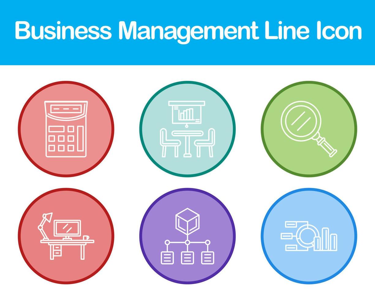 Business Management Vector Icon Set