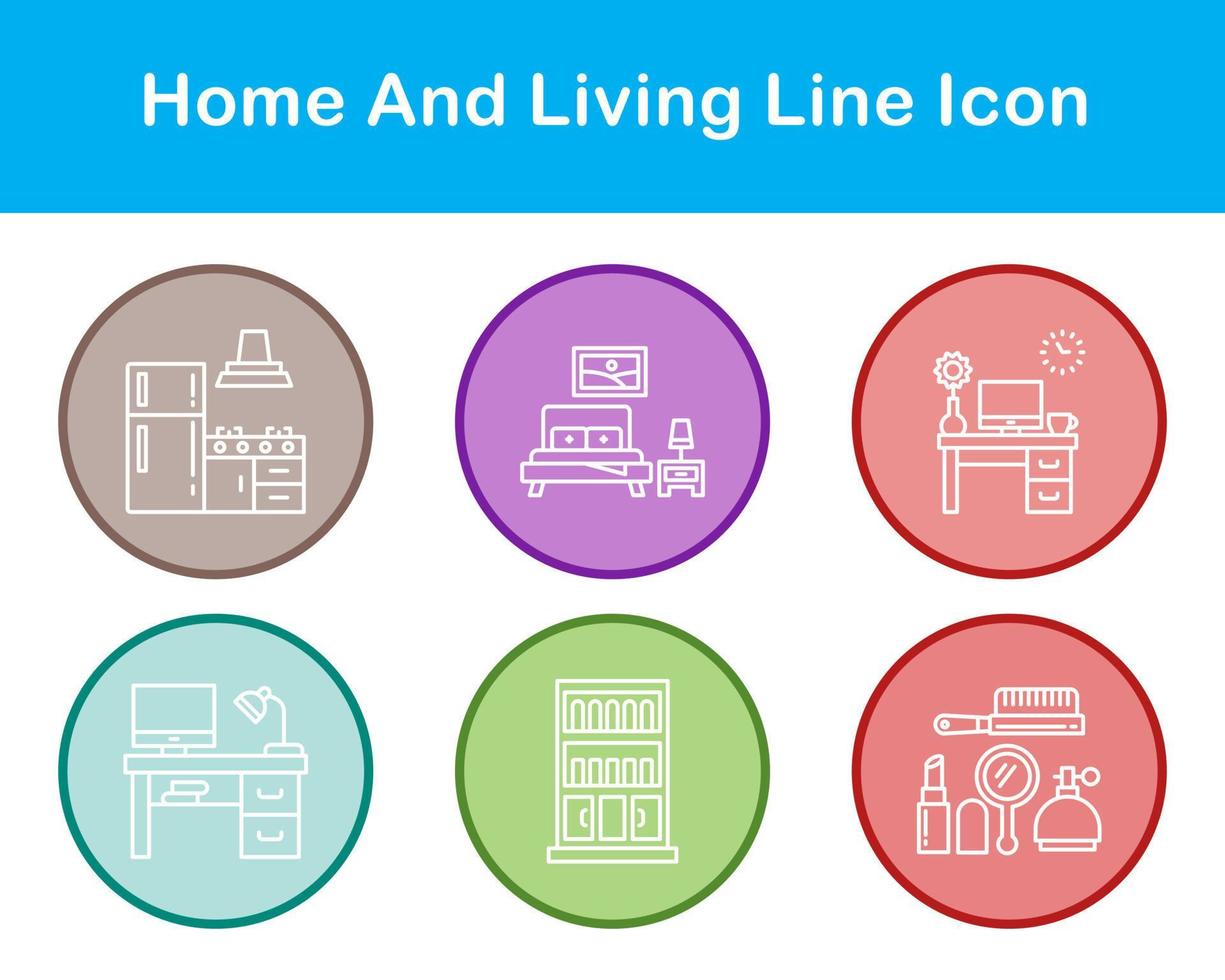 Home And Living Vector Icon Set