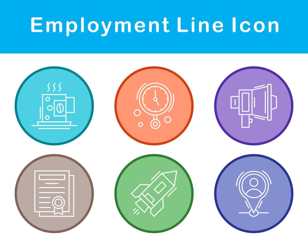 Employment Vector Icon Set