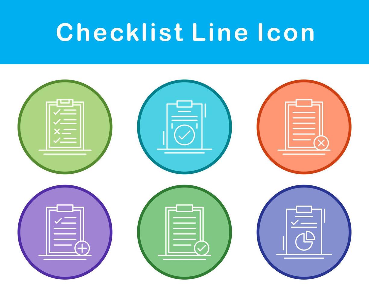 Checklist Vector Icon Set