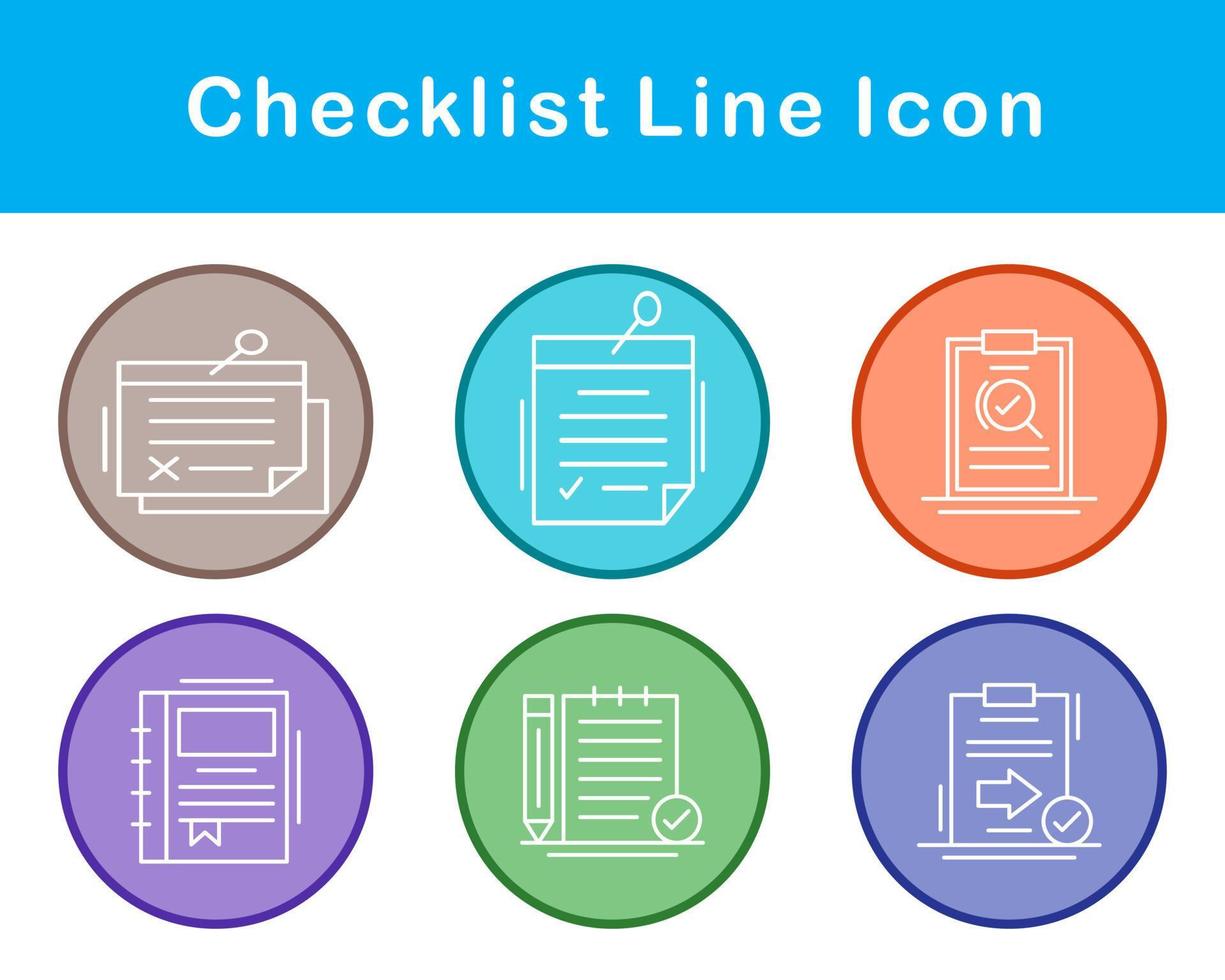 Checklist Vector Icon Set