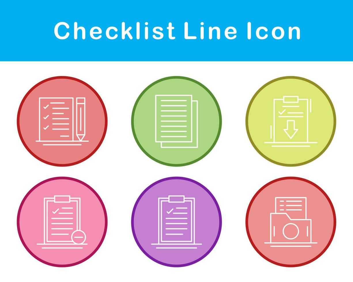 Checklist Vector Icon Set