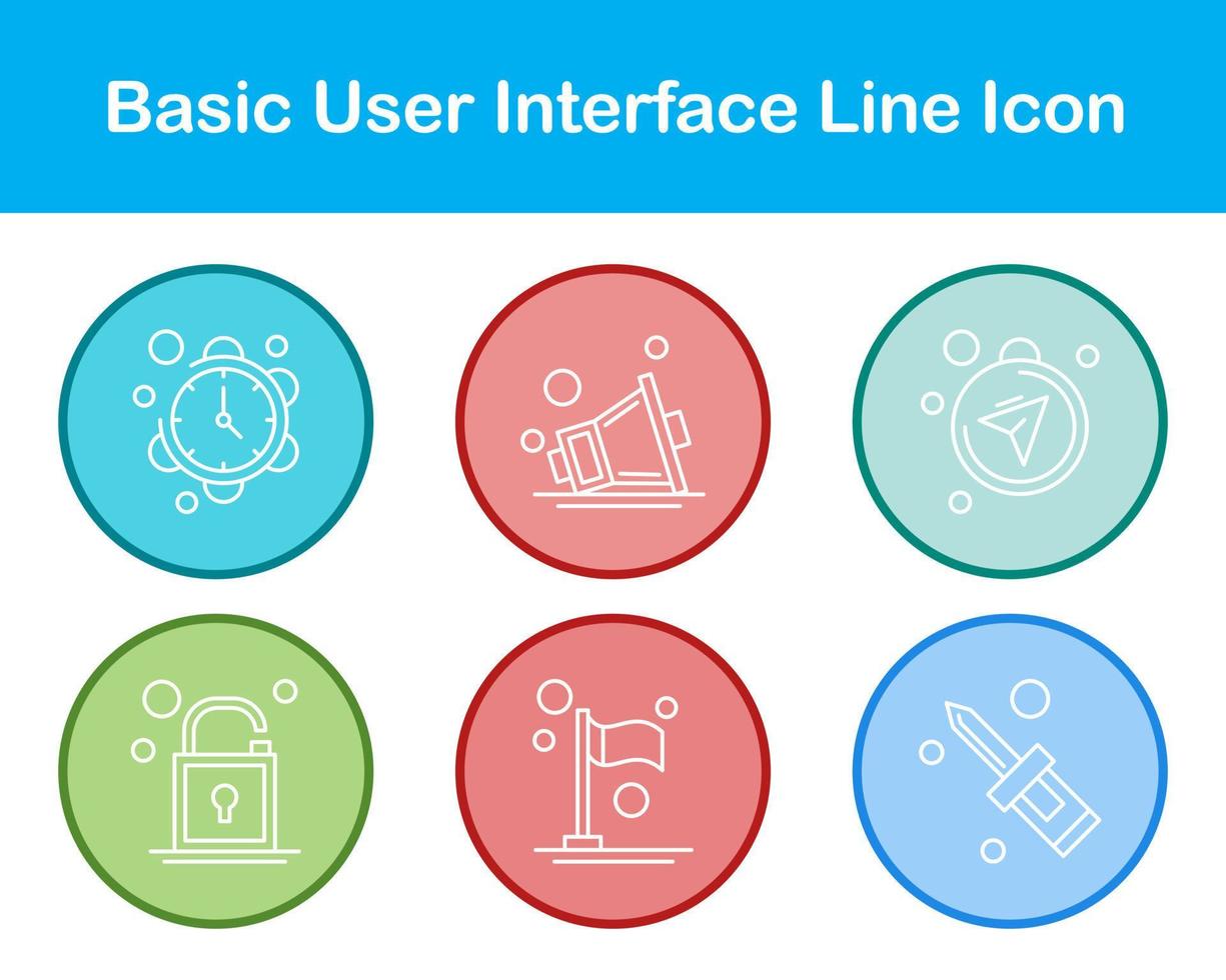 Basic User Interface Vector Icon Set