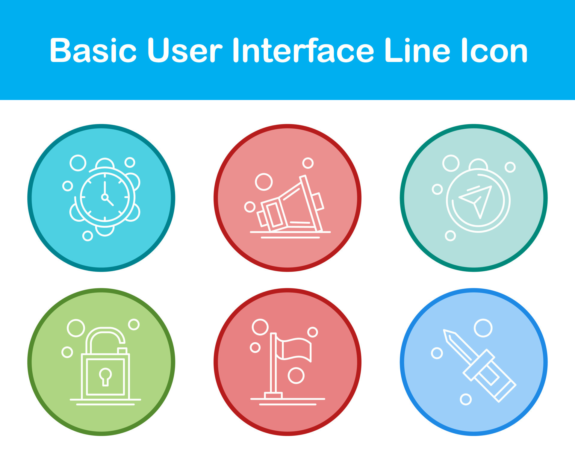 Basic User Interface Vector Icon Set 21359666 Vector Art at Vecteezy