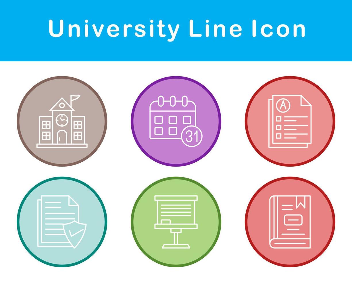 university Vector Icon Set