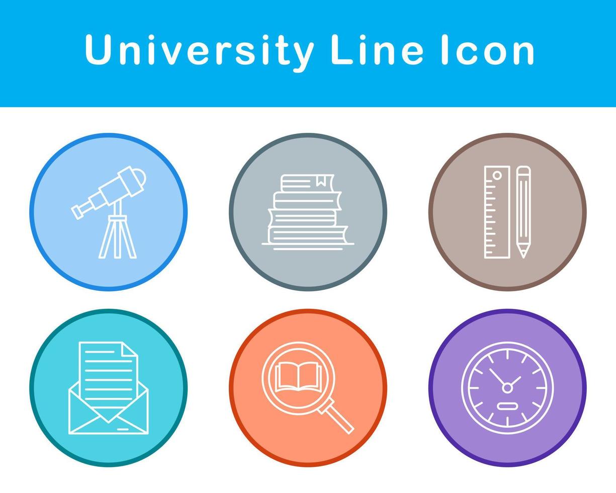 university Vector Icon Set